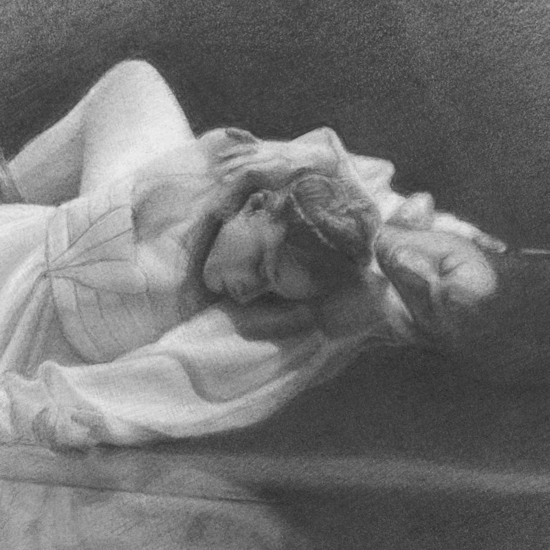 Classical Art -Romeo & Juliet Epilogue Graphite Drawing by Marie Frances