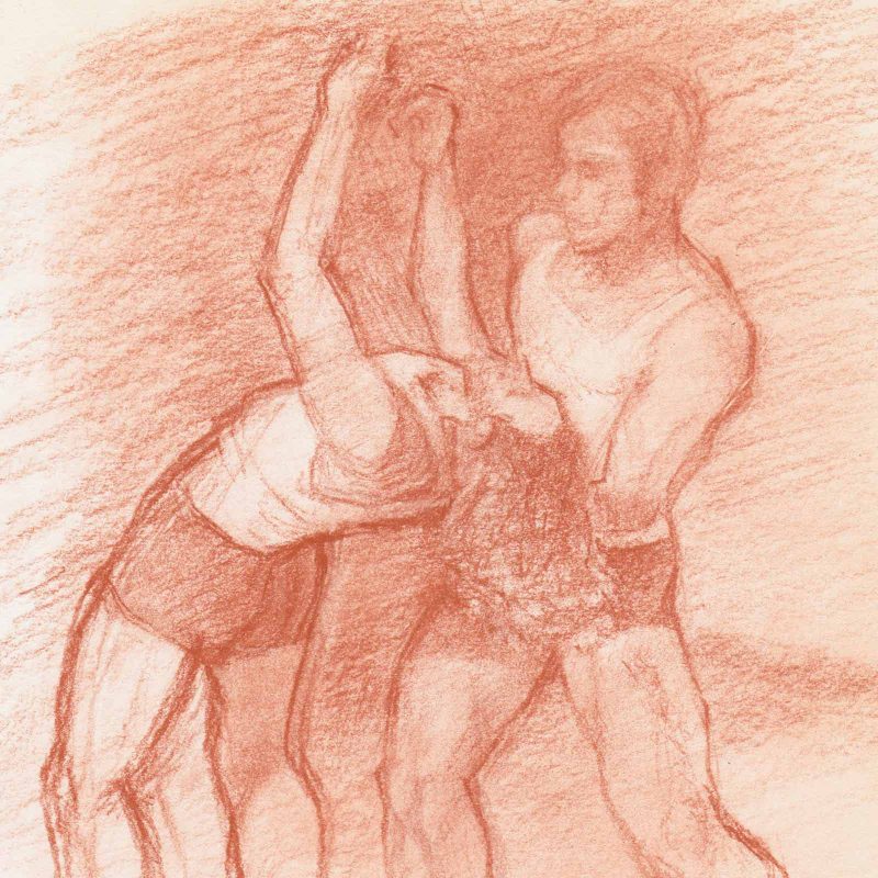 Gesture Sketch of Dancers by Marie Frances