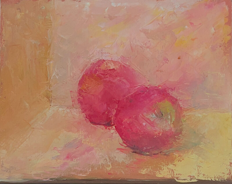 Apples Oil Painting by Marie Frances