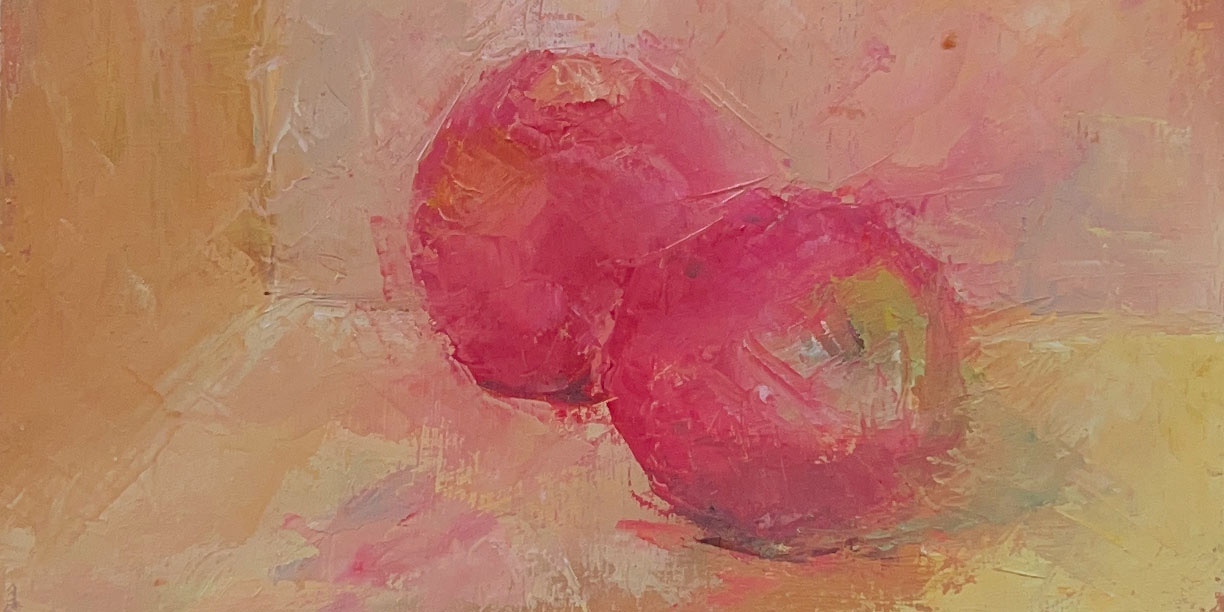 Apples Oil Painting by Marie Frances