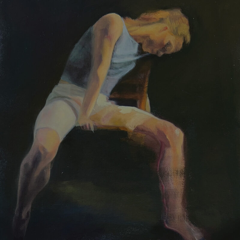 Figurative Paintings - Dancer at Rest by Marie Frances