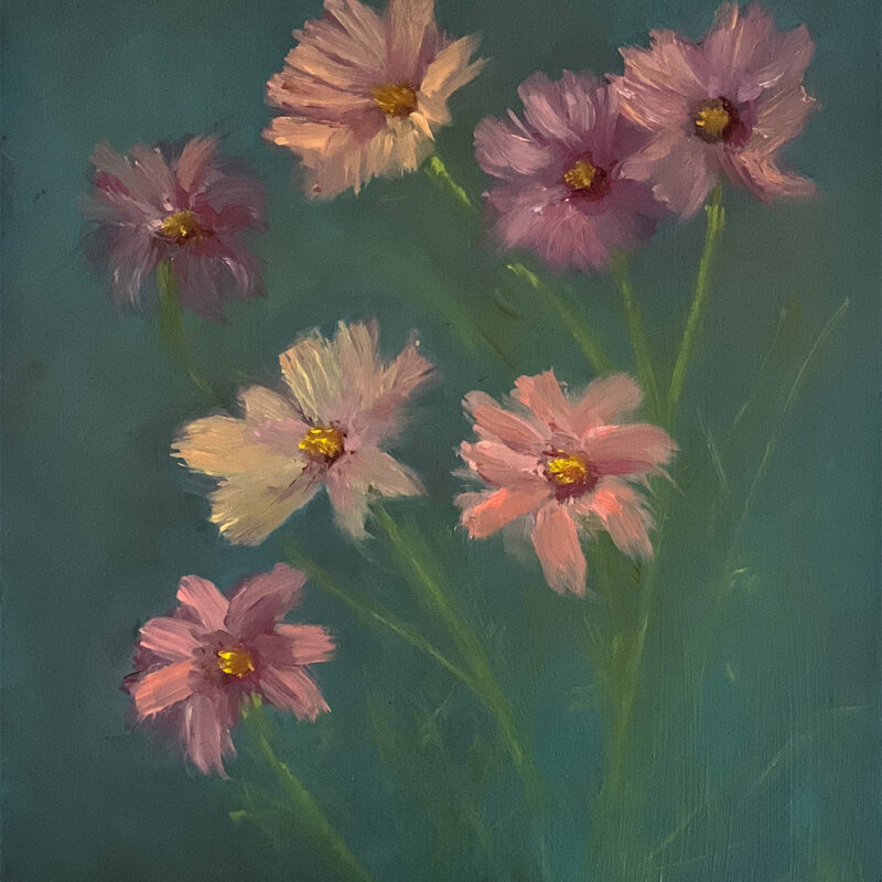 Wildflower Painting - Apricotta Cosmos by Marie Frances