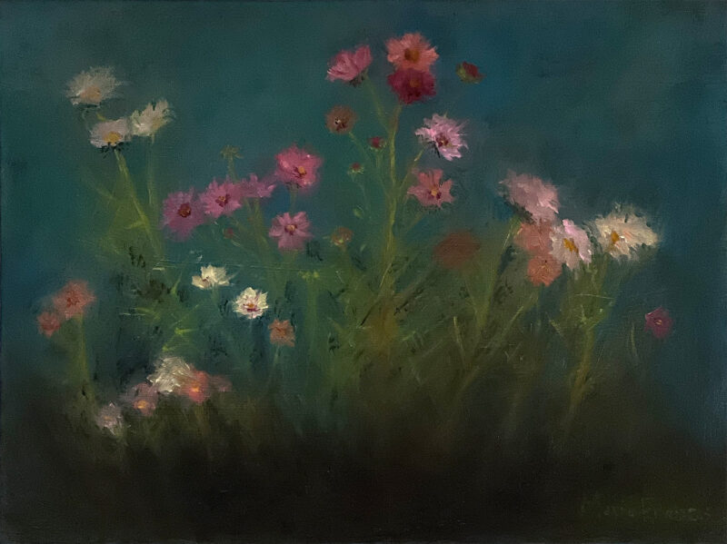 Wildflower Painting - Joyful Cosmos by Marie Frances