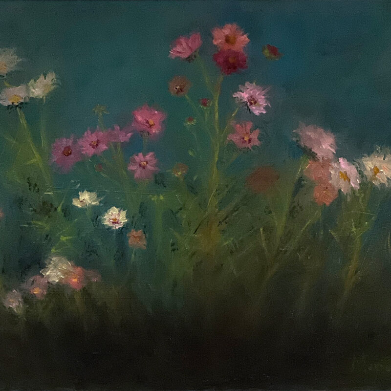 Wildflower Painting - Joyful Cosmos by Marie Frances