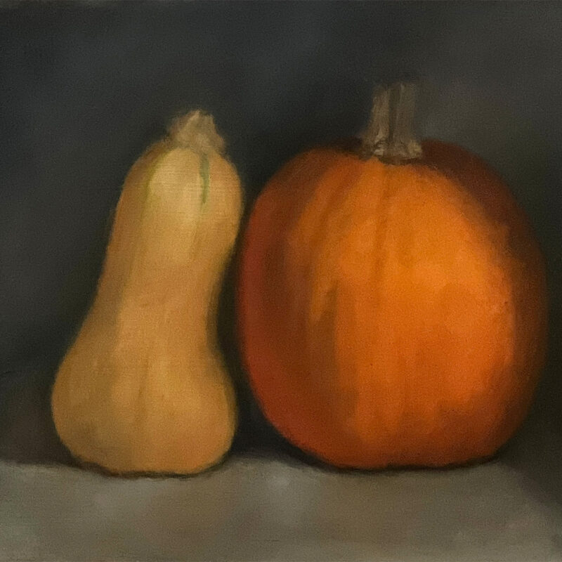 Original Painting - Squash and Pumpkin by Marie Frances