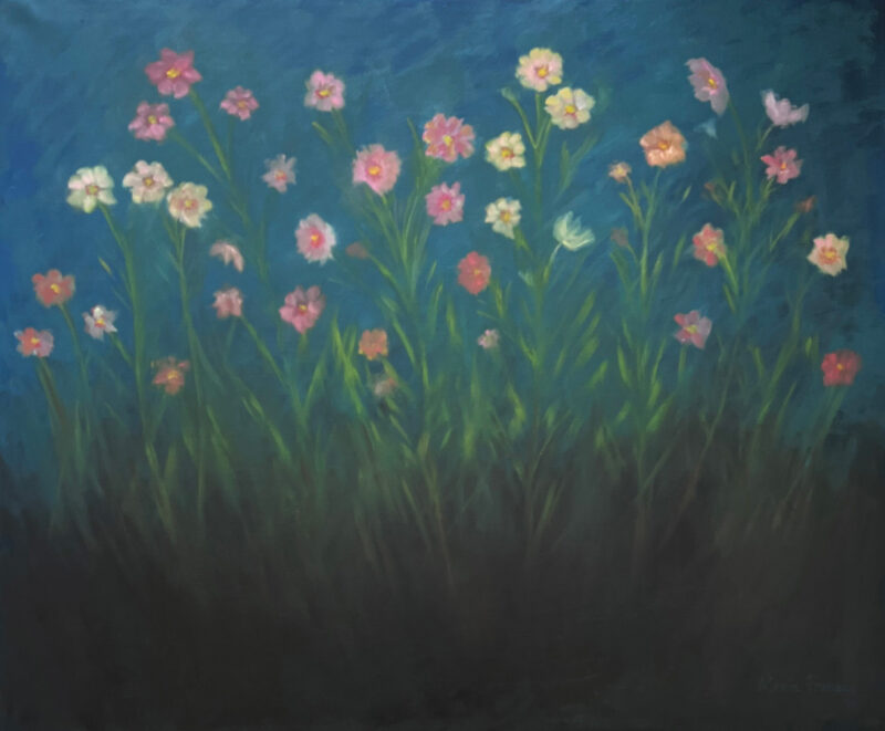 Wildflower Painting - Brilliant Cosmos by Marie Frances Fine Art