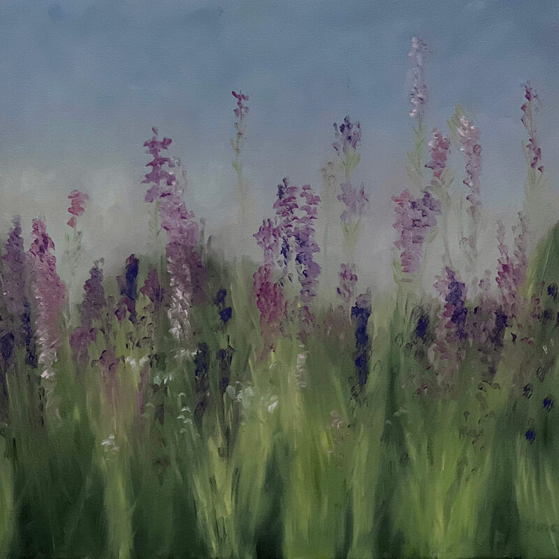 Wildflower Painting - Larkspur Meadow by Marie Frances Fine Art