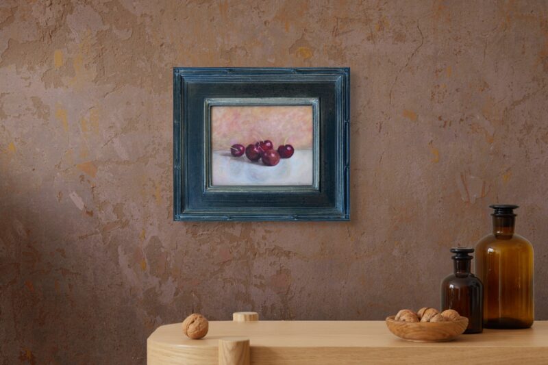 Original Painting - Cherries by Marie Frances Fine Art