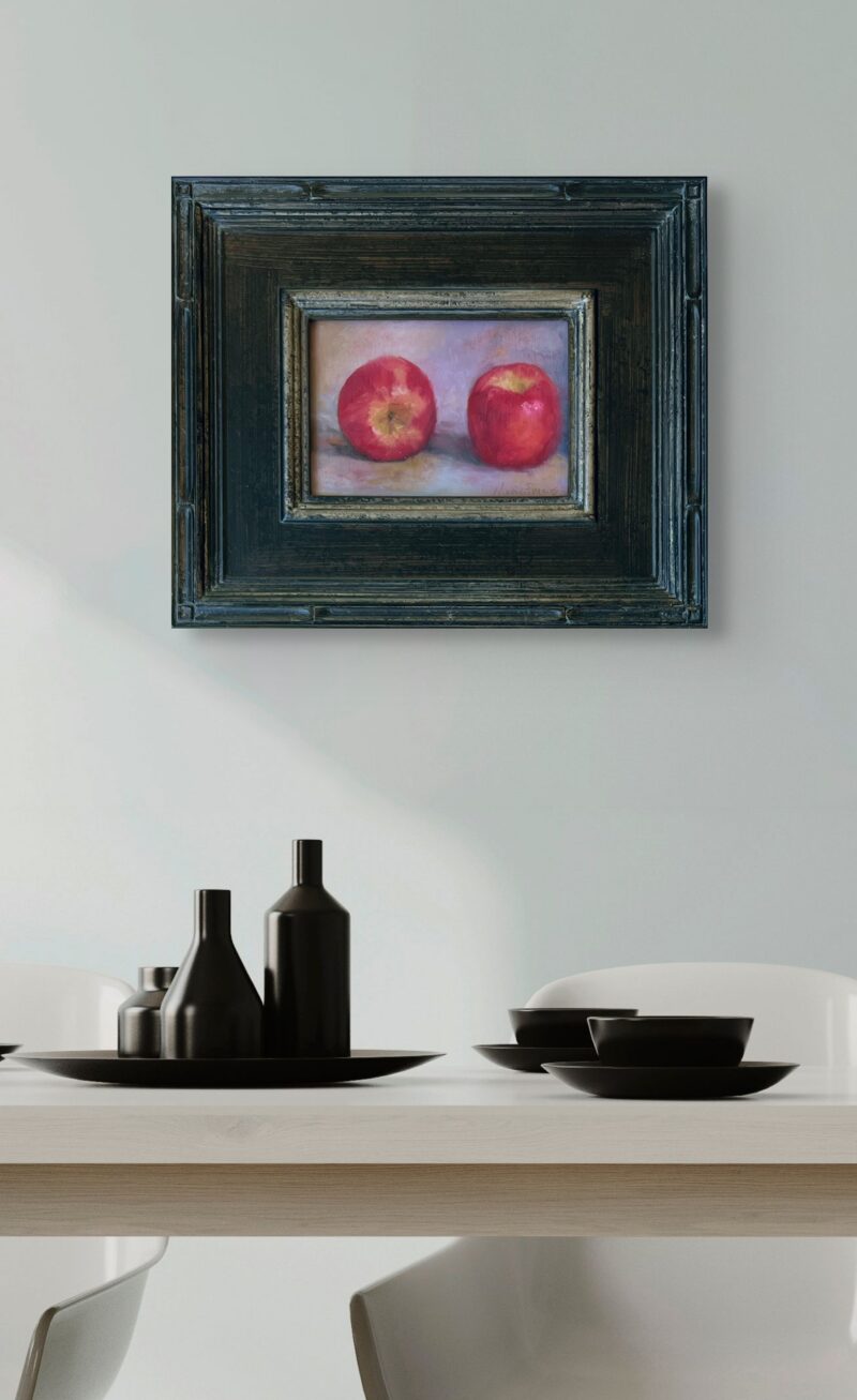 Original Painting - Apples by Marie Frances Fine Art