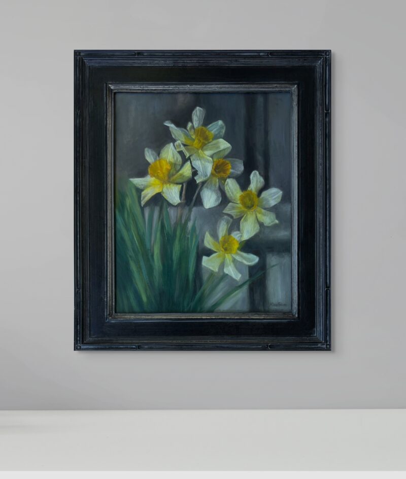 Floral Painting - Joyous Daffodils by Marie Frances Fine Art