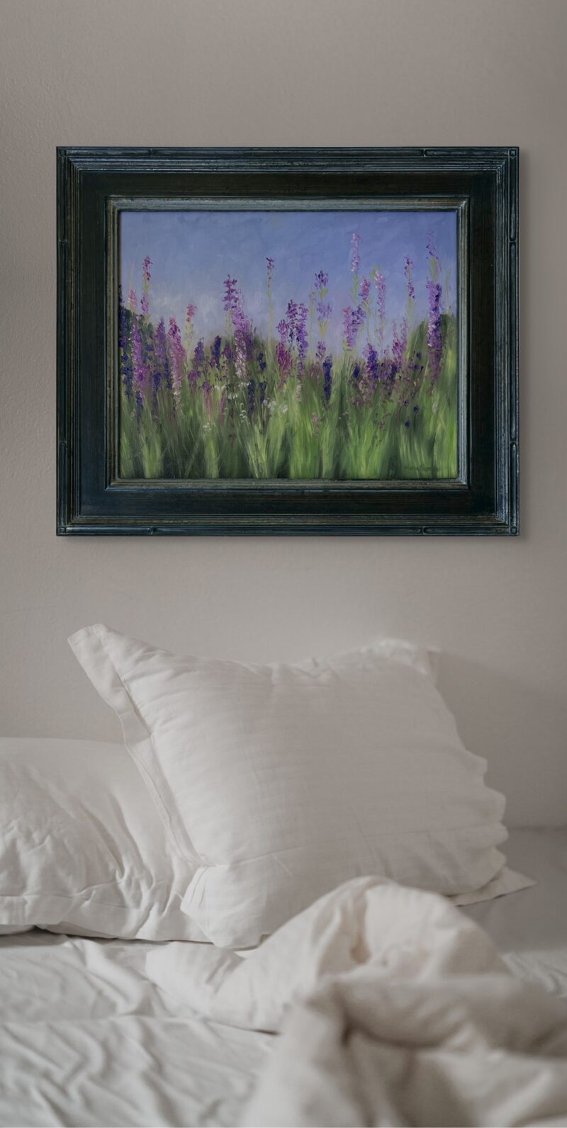 Wildflower Painting - Larkspur Meadow by Marie Frances Fine Art