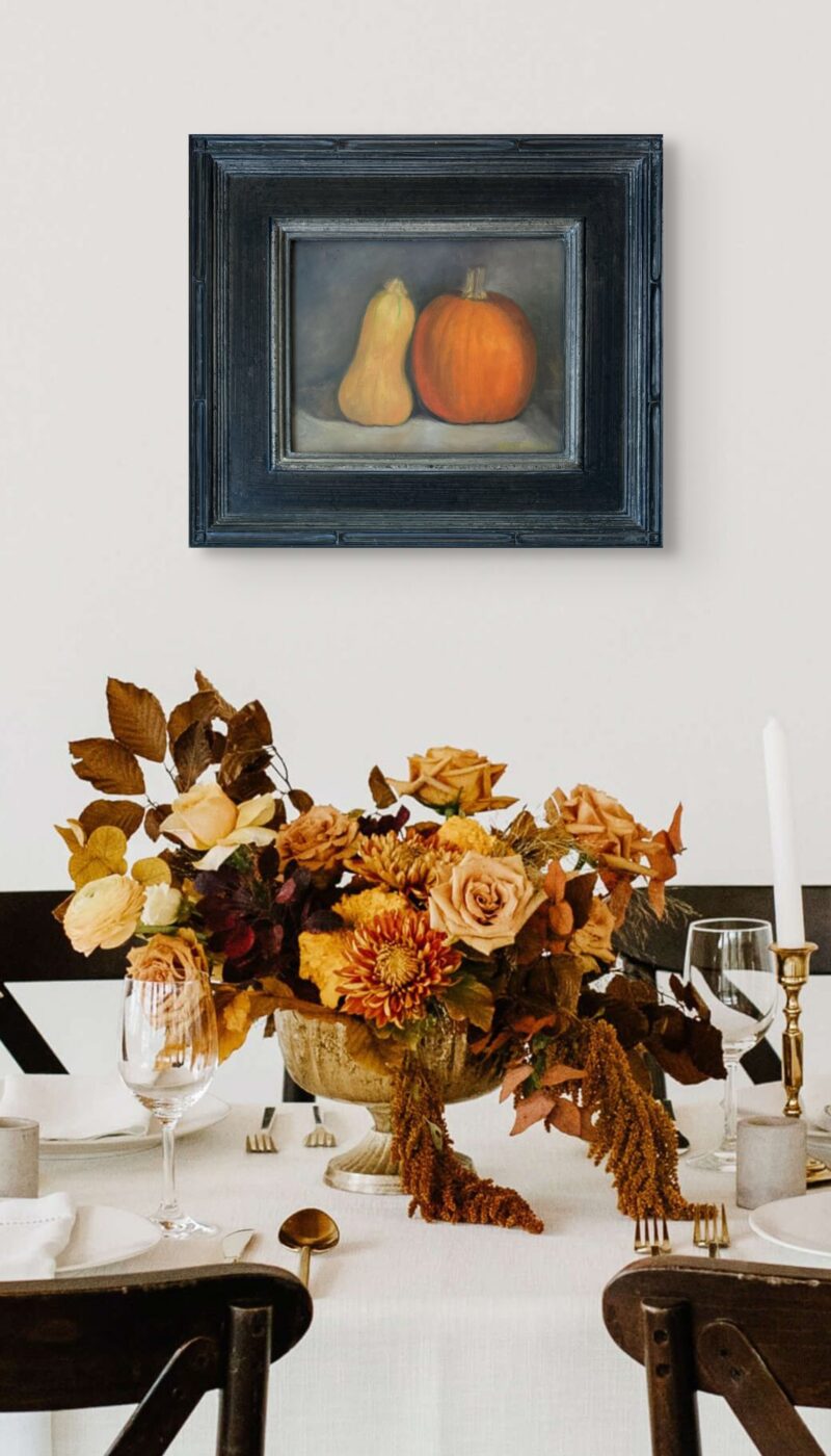 Original Painting - Squash and Pumpkin by Marie Frances