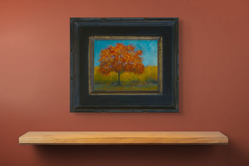 Landscape Painting - Autumn's Cheerful Embrace by Marie Frances