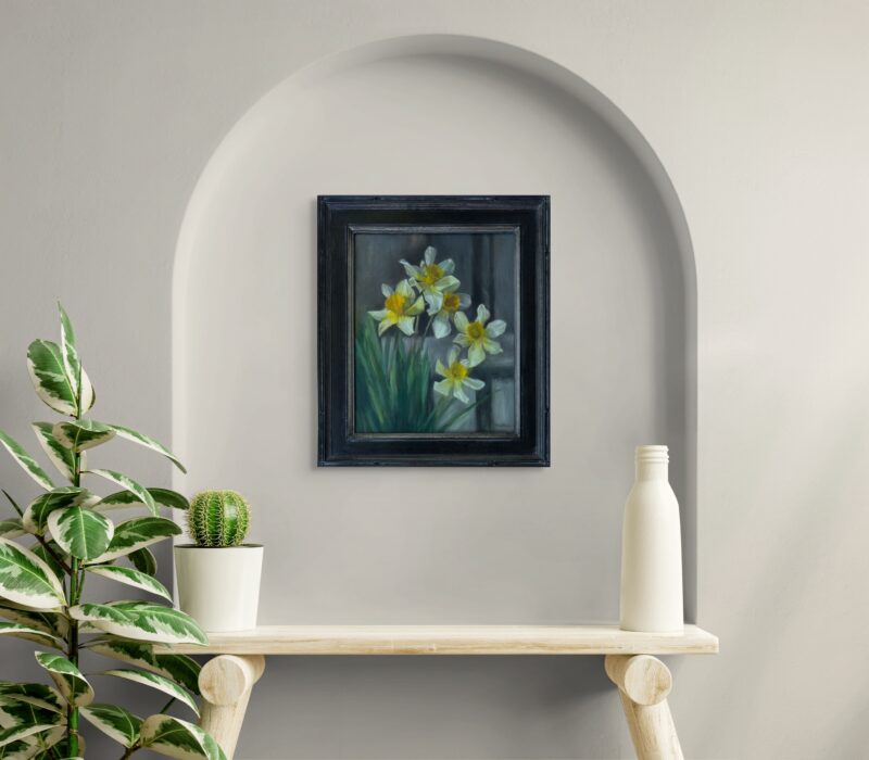 Floral Painting - Joyous Daffodils by Marie Frances Fine Art