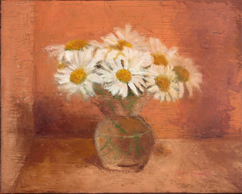 Floral Art - Daisies in Vase Limited Edition Print by Marie Frances