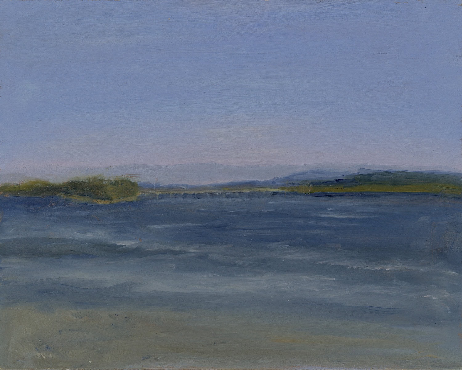 Columbia River Oil Painting